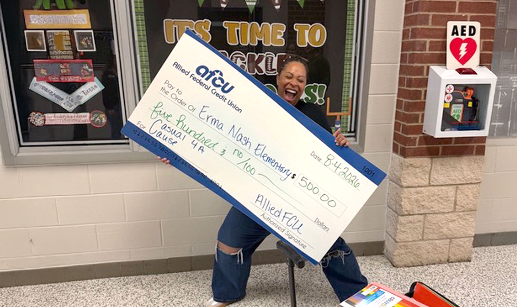 AlliedFCU Members and Employees Donated Supplies and $2,000 to Four Local School